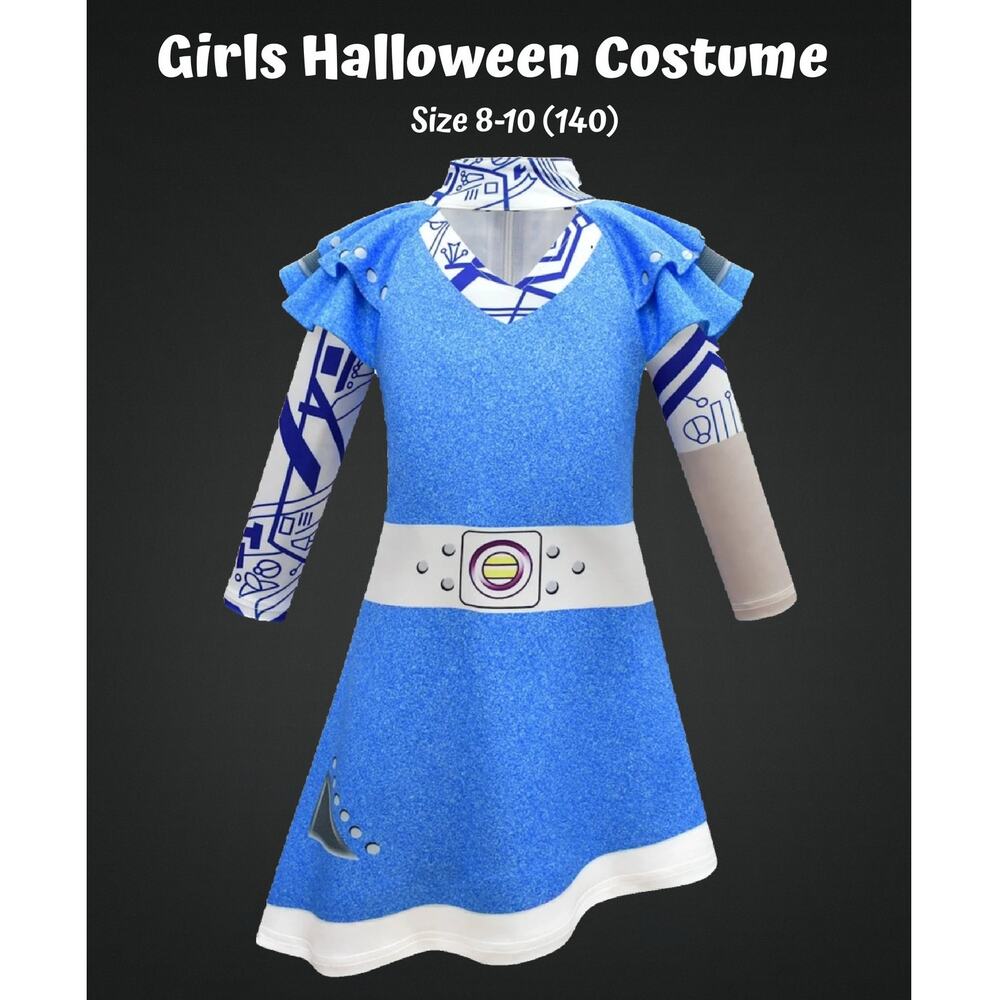 Girls Alien Zombies 3 Character Halloween Costume Size 8-10 (140)